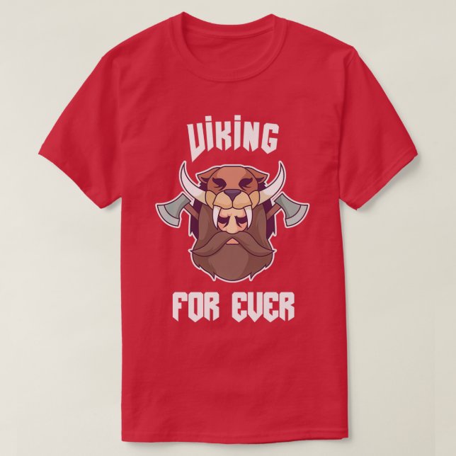 Vikings för evigt t shirt (Design framsida)