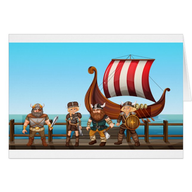 Vikings Hälsningskort (Framsidan Horizontal)