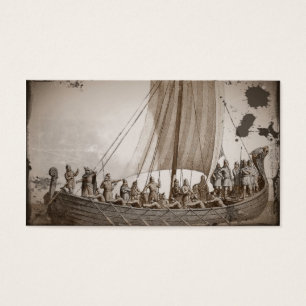 Vikings i en barkass visitkort