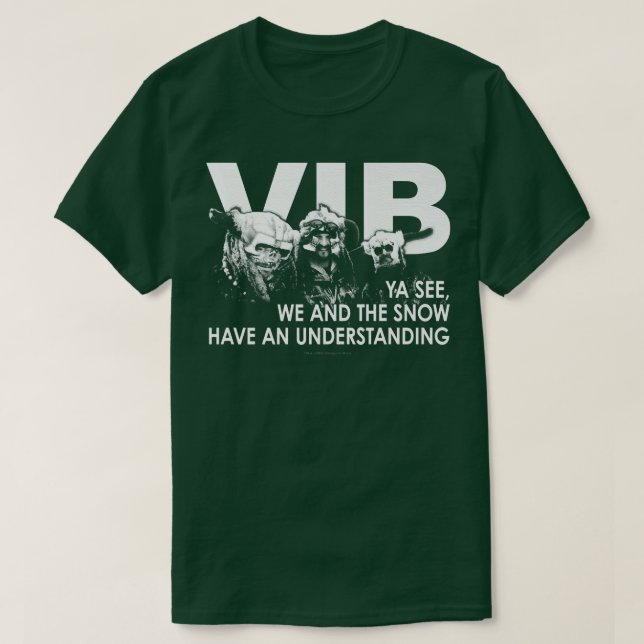 Vikings in Black We and Snö T Shirt (Design framsida)
