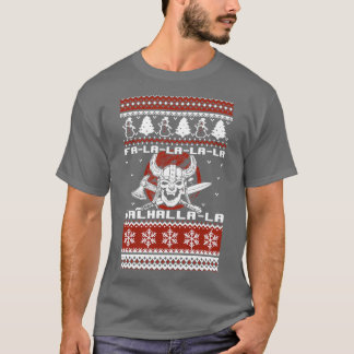 Vikings jul Ugly Sweater Valhala T Shirt