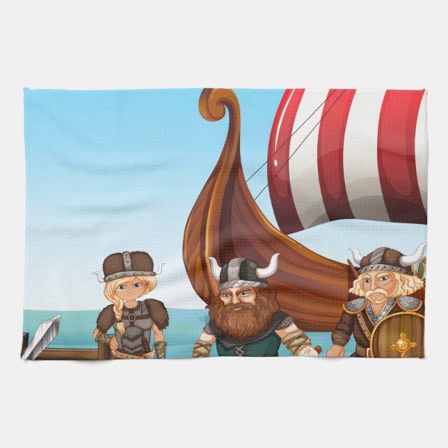 Vikings Kökshandduk (Horisontell)