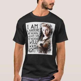 Vikings - Lagertha - jag är en krigare... Passande T Shirt