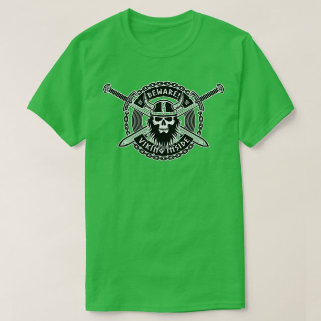 Vikings-mörk T Shirt (Design framsida)