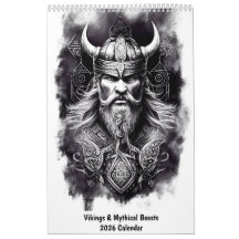 Vikings & Mythical Beasts 2026 Calendar