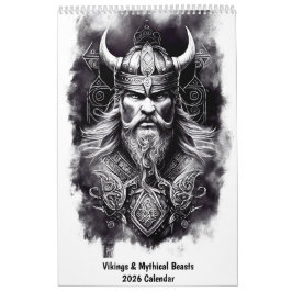 Vikings & Mythical Beasts 2026 Calendar Kalender