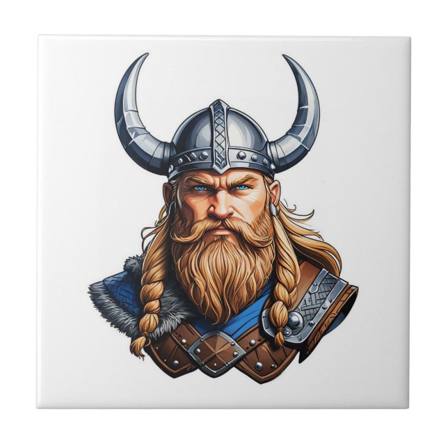 Vikings Nordic Man Kakelplatta (Framsidan)