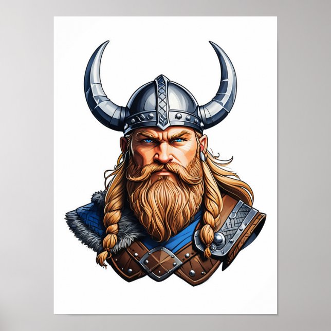 Vikings Nordic Man Poster (Framsidan)