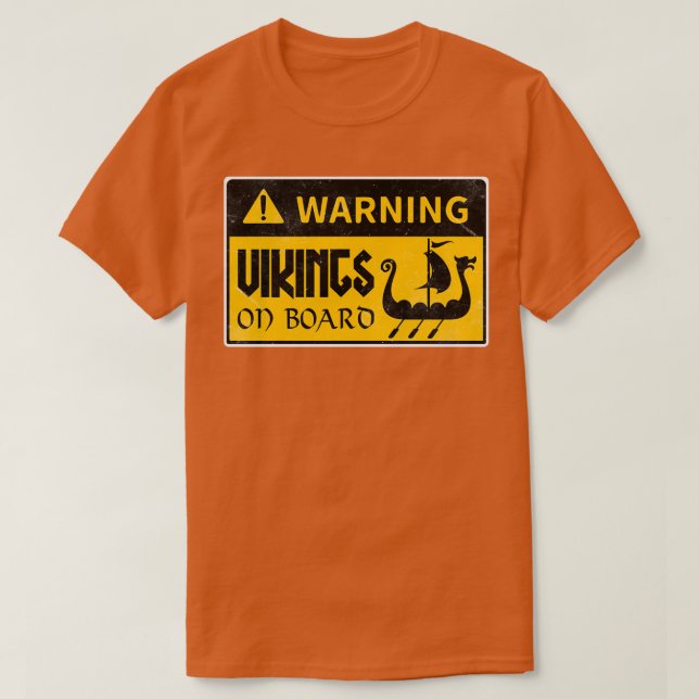 Vikings ombord t shirt (Design framsida)