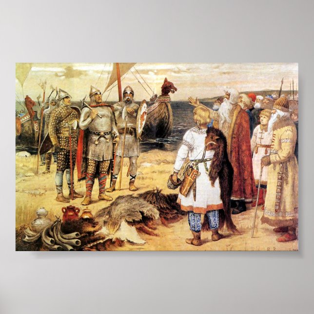 Vikings on the Shore Poster (Framsidan)