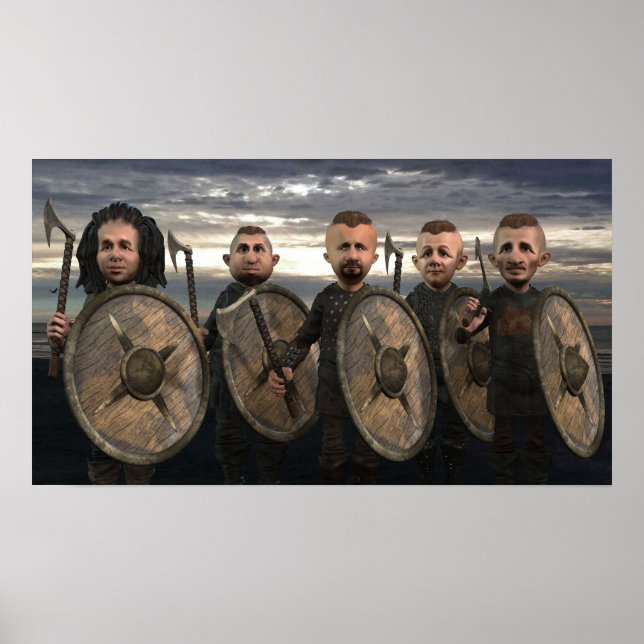 Vikings on the Shore - Small Poster (Framsidan)