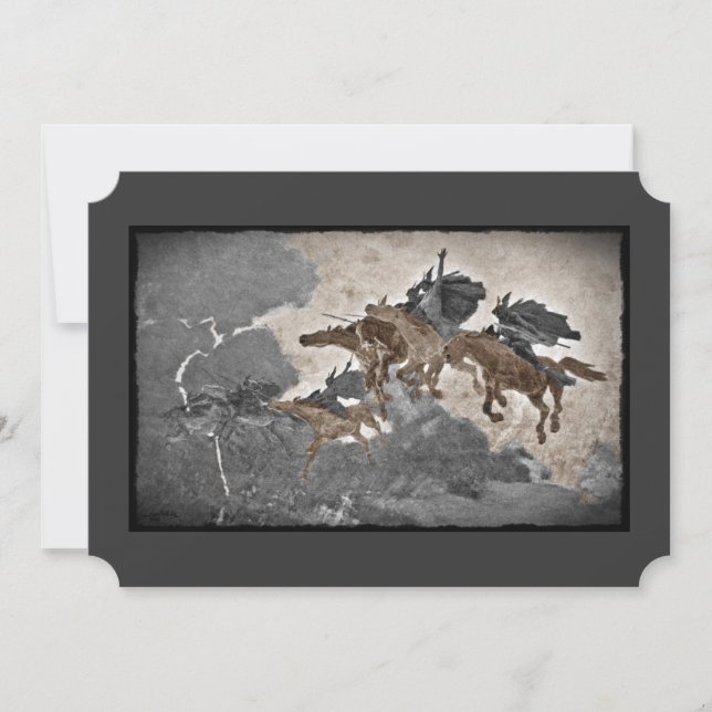 Vikings Riding through Storm (Framsida)