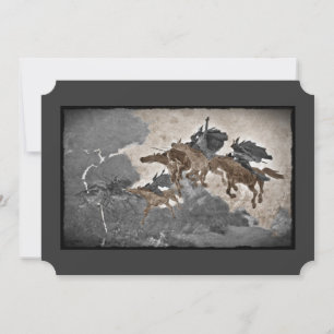 Vikings Riding through Storm