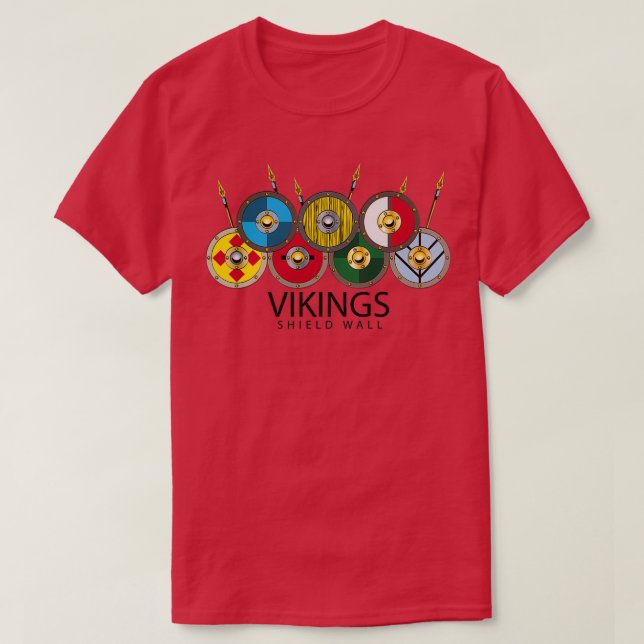 Vikings Shield Wall T Shirt (Design framsida)
