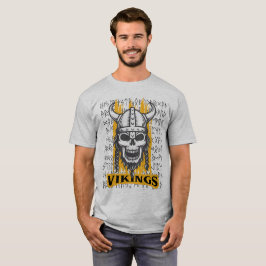 Vikings skelettet t shirt