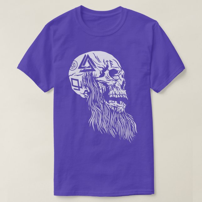 Vikings Skull 3 T Shirt (Design framsida)