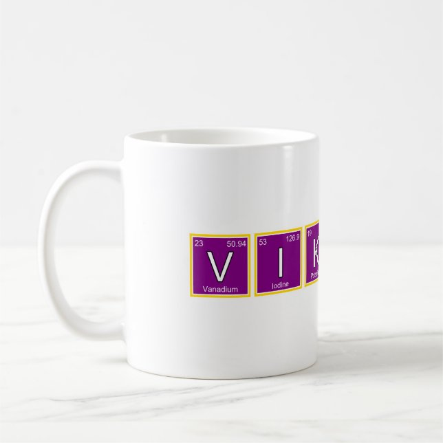 "Vikings" som återkommande symboler för bord insla Kaffemugg (Vänster)