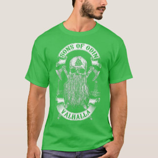 VIKINGS STIGA UPP-SONER AV ODIN- Vikings Nordish O T Shirt