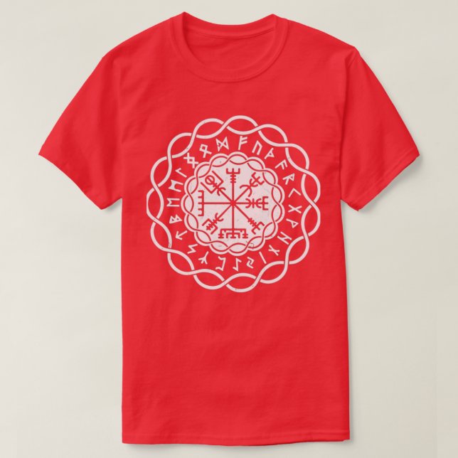 Vikings Viking Compass Yggdrasil Viking T Shirt (Design framsida)