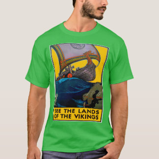 VIKINGS Vintage 1937 Reklam för resor och turism T Shirt