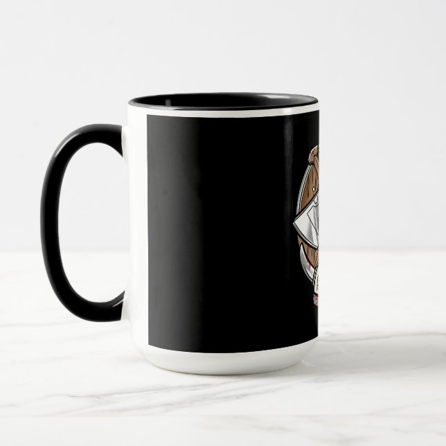 Vikingsköld - Tecknad logotyp Mugg (Vänster)