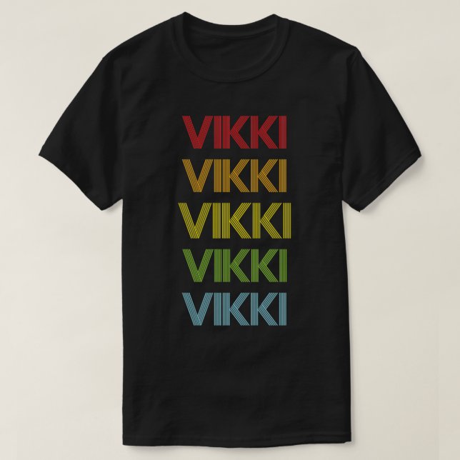 Vikki Namn Pullover T Shirt (Design framsida)