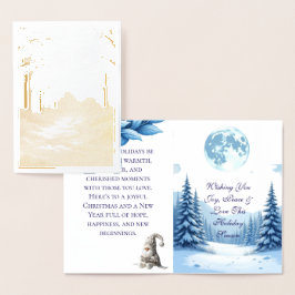 Viklad gratulationskort folierat kort