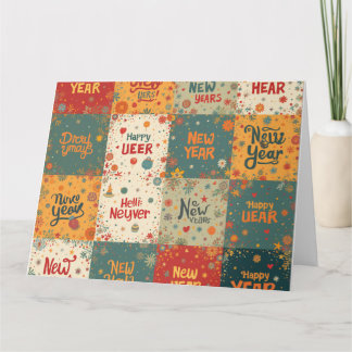 Viklad gratulationskort för nyår kort