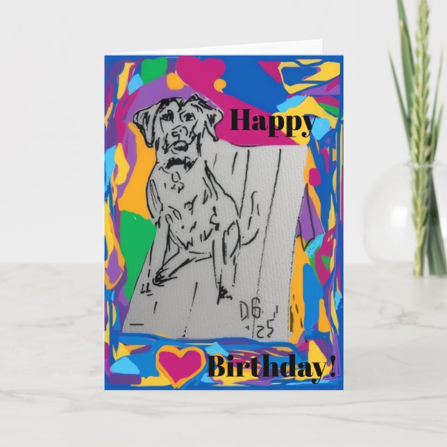 Viklad gratulationskort kort (Framsida)