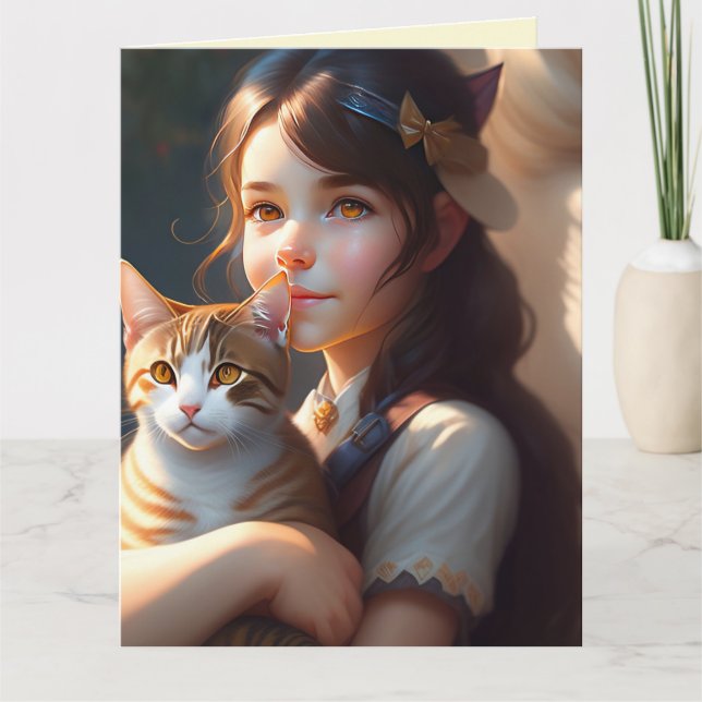 Viklad gratulationskort kort (Framsida)