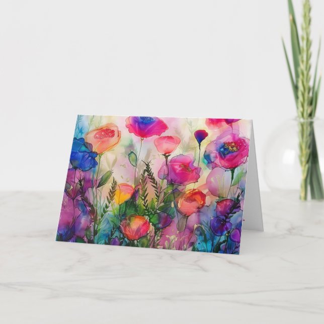 Viklad gratulationskort kort (Framsida)