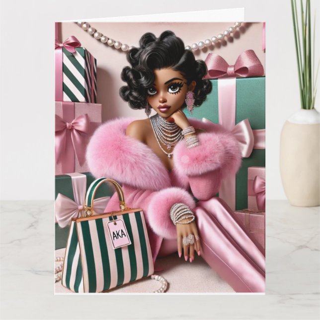 Viklad gratulationskort kort (Framsida)