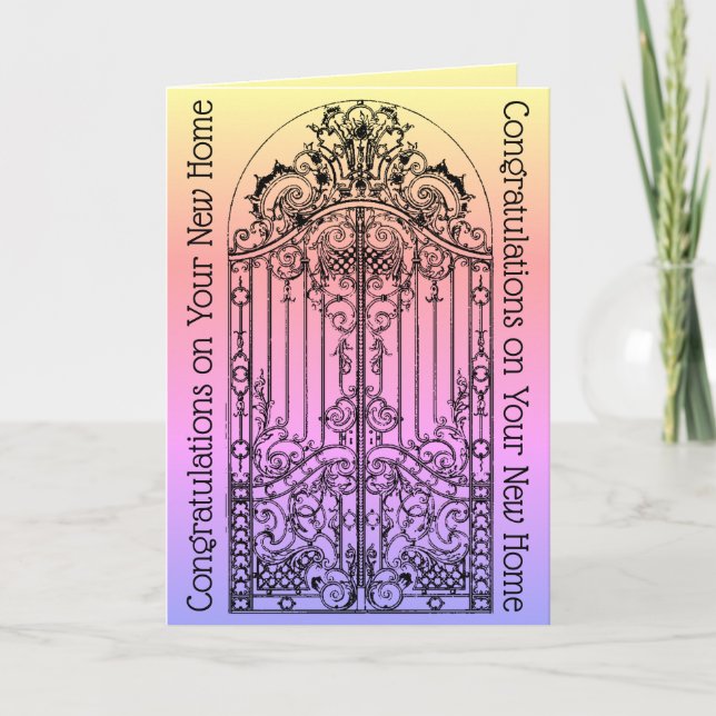 Viklad gratulationskort kort (Framsida)