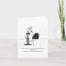 Viklad gratulationskort (tom insida)