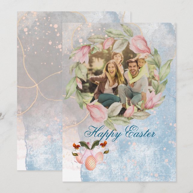 Viklad julkort  (Fram/baksida)