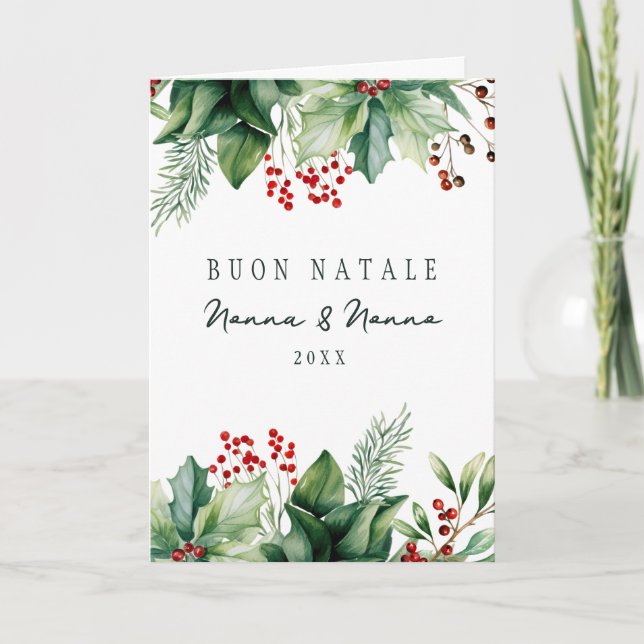 Viklad julkort helgkort (Framsida)