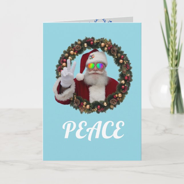 Viklad julkort helgkort (Framsida)