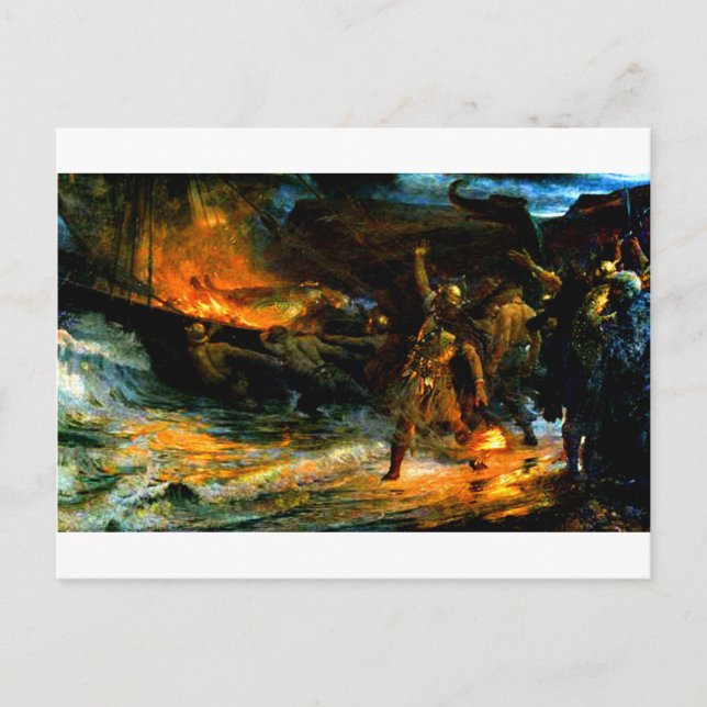 vikningar vykort (Framsida)