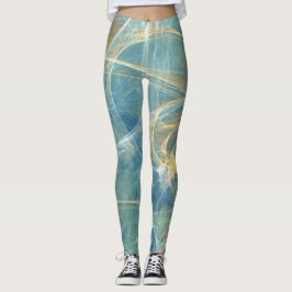 Vikper 3D-Abstrakt, rektal Leggings