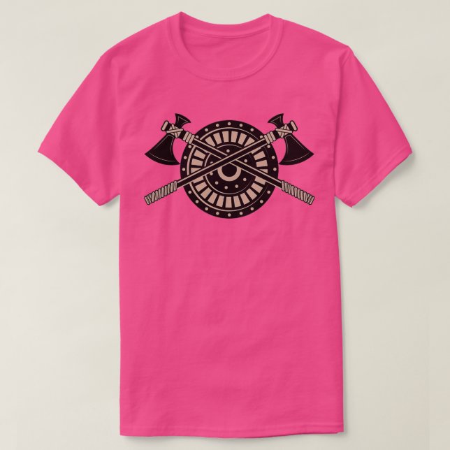 Vikskydd och axlar 3 t shirt (Design framsida)