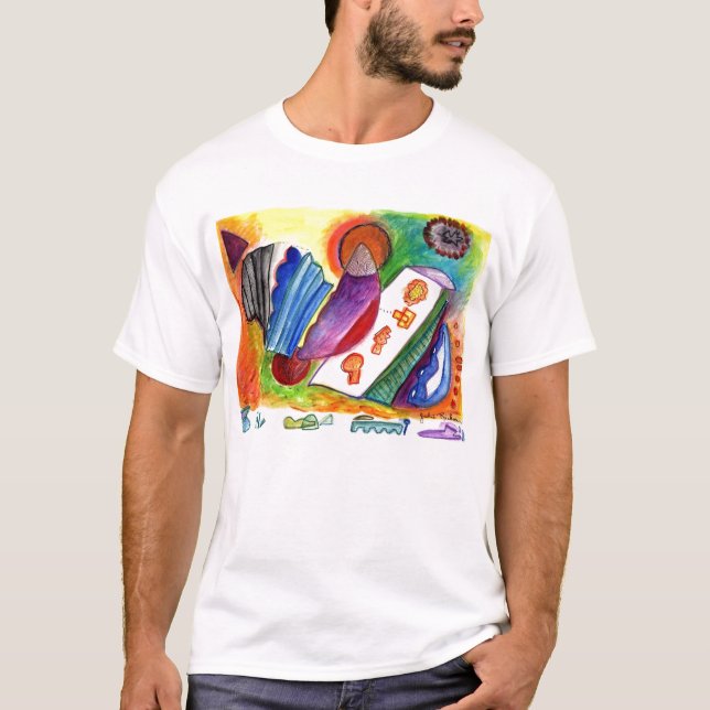 Vikt abstraktionnr. 1-08 tee (Framsida)