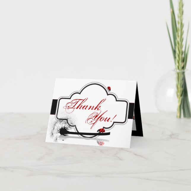 Vikt Dandilion för tackkortnyckelpiga blomma Tack Kort (Framsida)