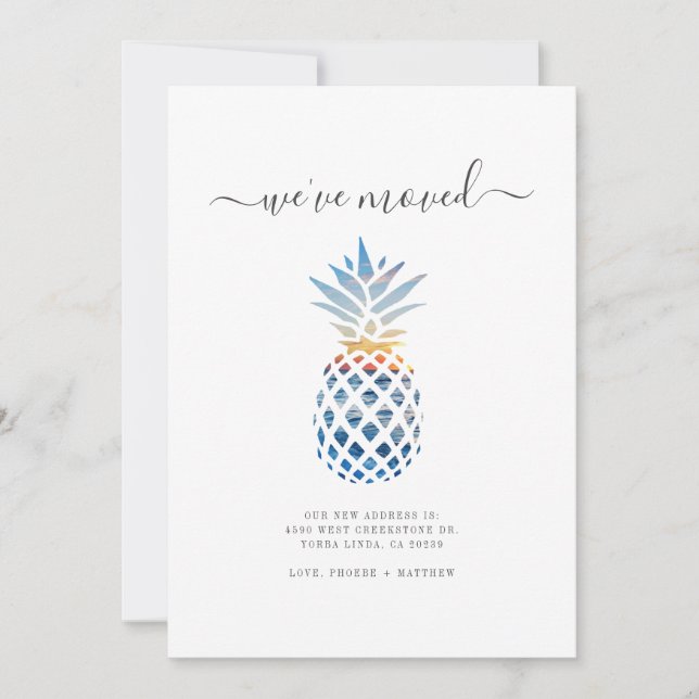 Vikt Flyttat ananas Förändring av Adress Flytta Meddelande (Framsida)