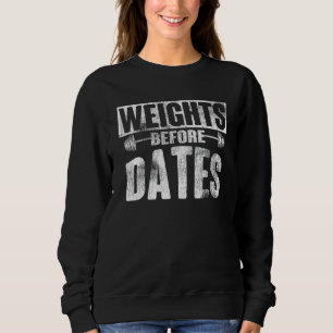 Vikt före Data-lyftande kardioträning Weigh T Shirt