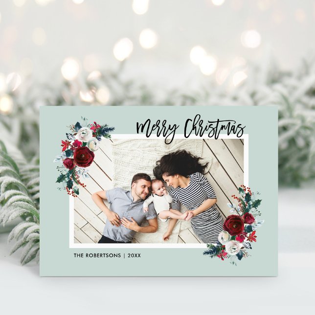 Vikt foto för järnek- och gräsjul 2 helgkort (Skapare uppladdad)