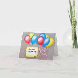 Vikt gratulationskort för Grattis på födelsedagen- Kort