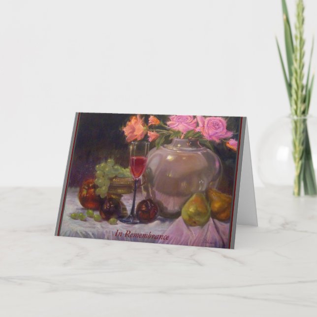 Vikt gratulationskort i minnet kort (Framsida)