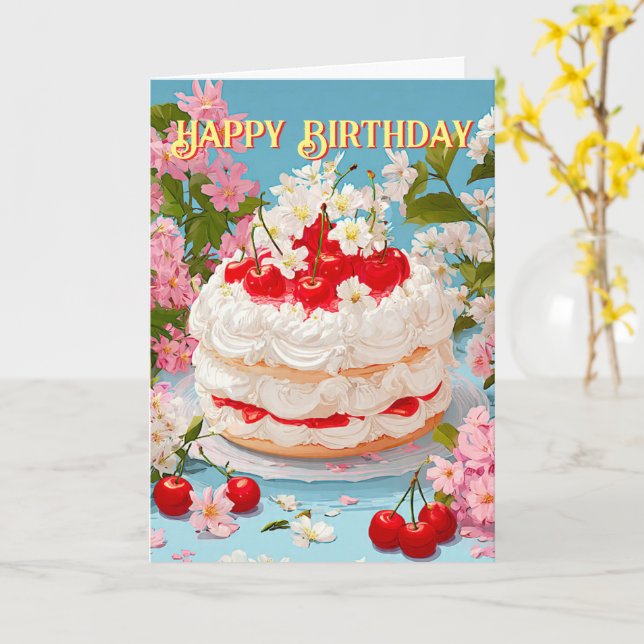 Vikt gratulationskort kort (Gul blomma)
