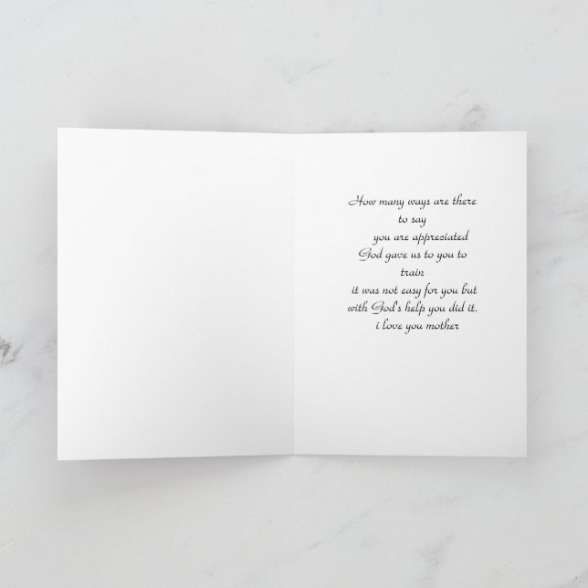 Vikt gratulationskort kort (Inuti)