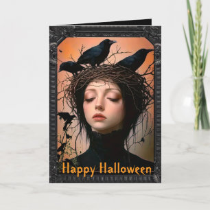 Vikt Halloween-kort Tack Kort
